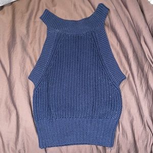 Knitted halter tank top